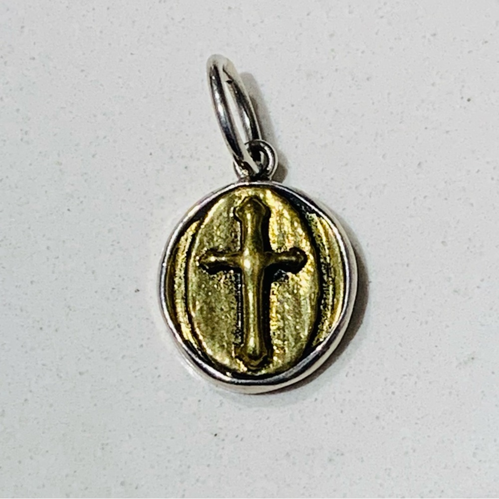 Waxing Poetic Silver (925) Cross Necklace Pendant